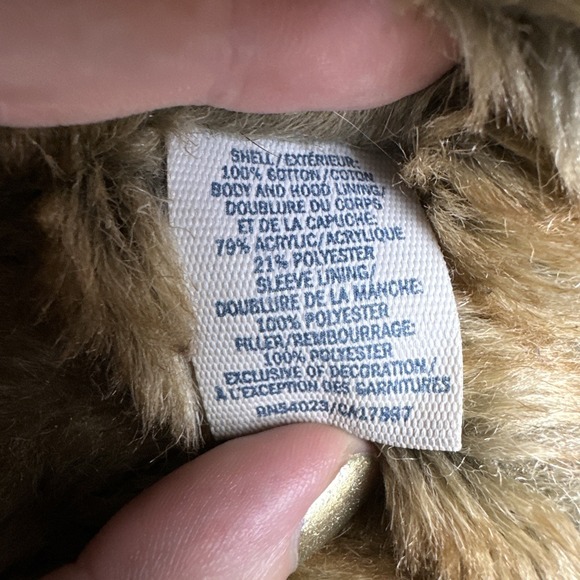 Old Navy Y2K Fur Lined Bomber Jacket Women's L Mallcore Distressed VTG - Picture 14 of 16